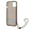 Guess GUHCP13SHTSGSK iPhone 13 mini 5,4 czarny/black hardcase Translucent Strap